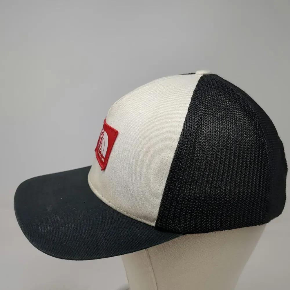 The North Face Trucker Hat Black White Red One Size Flexfit 110 Snapback Patch